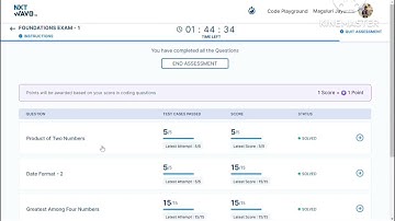 Foundation Exam - 1 || Python || NxtWave CCBP 4.0 || All Questions & Answers || By SP
