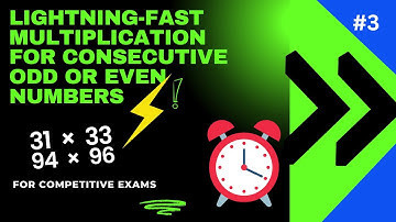 Quickest Multiplication Hack for Consecutive Odd or Even Numbers in Seconds | Vedic Maths |#tricks