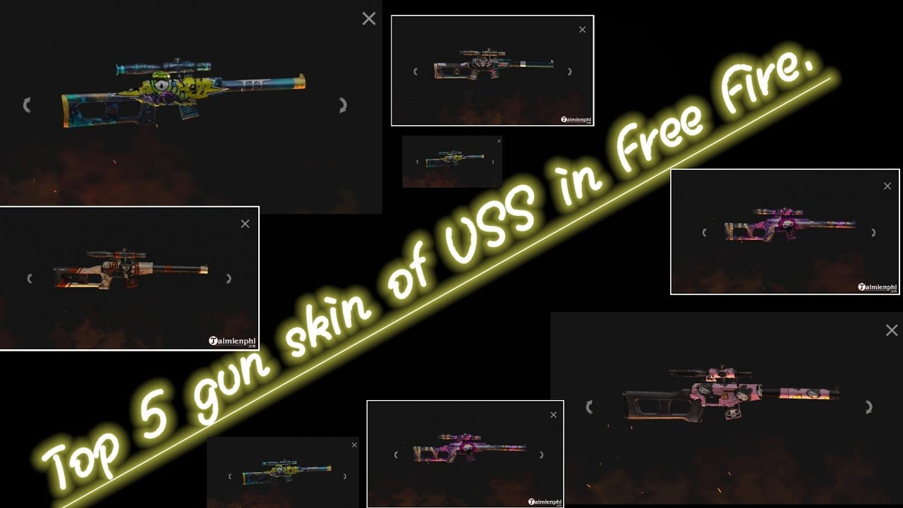 Top 5 gun skin of VSS in Free Fire.