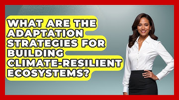 What Are the Adaptation Strategies for Building Climate-Resilient Ecosystems? - Ecosystem Essentials
