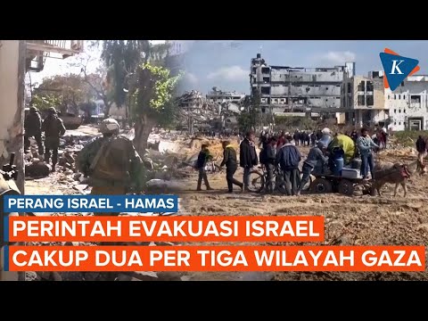 Perang Israel-Hamas, Pengungsian Warga Palestina sudah Mencakup 2/3 Wilayah Gaza