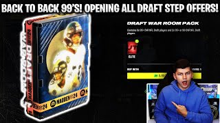 BACK TO BACK 99 OVERALL PULLS! OPENING ALL NEW NFL DRAFT STEP OFFERS! by Zirksee 11,929 views 3 days ago 9 minutes, 26 seconds