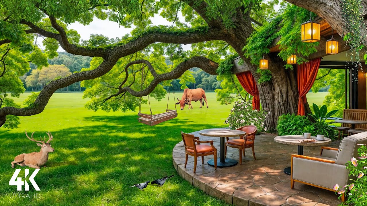 Peaceful Morning in Countryside Garden🌿4K😪 Birds Singing, Nature Sounds & Relaxing View for Sleep Peaceful Morning in Countryside Garden🌿4K😪 Birds Singing, Nature Sounds & Relaxing View for Sleep