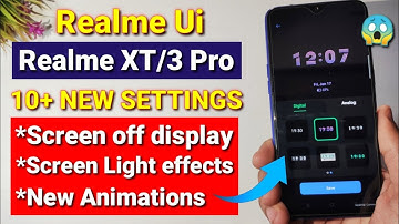 Realme Ui Screen off display feature, screen light effects | Realme XT Realme UI features Ambient