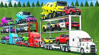MACK TRUCKS POWER TRANSPORT COPS PAJERO, MIXERS, NISSAN TITAN POLICE, 4X4 & BATTLE! FS 25