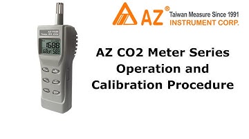 AZ 7755 77535 7752 77532 CO2 meter calibration procedure