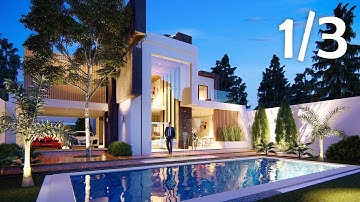 LUMION 8 RENDERING TUTORIALS #23 HOUSE 1/3 (1.5 speed )