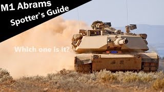 How to recognize different Abrams tank variants. M1 Abrams Spotter's Guide