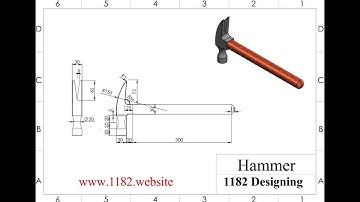 How to design a Hammer in solidworks ?