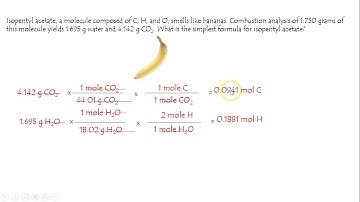 combustion analysis sample problem containing C, H, and O