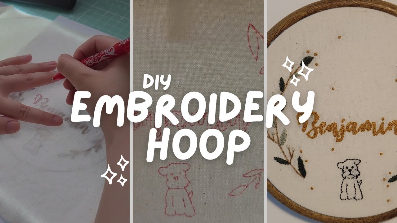 How I Made a Personalized Embroidered Hoop for Baby Benjamin