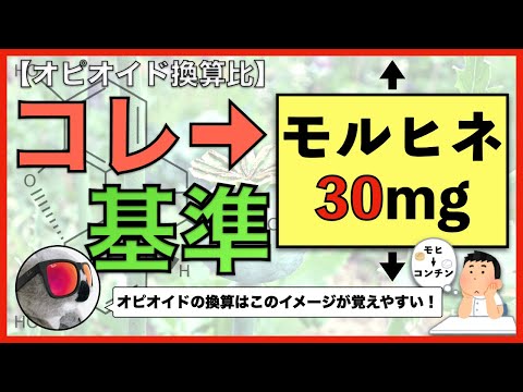 オピオイド換算の簡単な覚え方【さっぺいの頭の中を紹介】