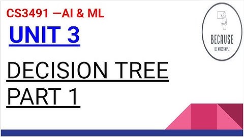 3.7 Decision Tree Algorithm Part 1 in Tamil