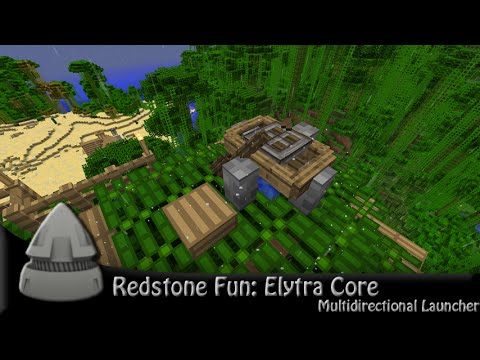 Redstone Fun: Elytra Core - Multidirectional Launcher 1/2 The Boats