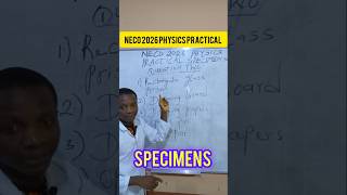 NECO 2026 Physics Practical Question 2 Specimens Explained | Rectangular Glass Block Experiment
