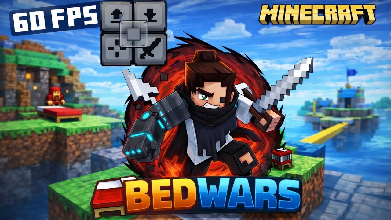 4min Hive Bedwars GamePlay on Mobile! | 60FPS |                             