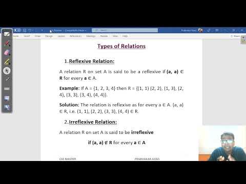L-2.5 | Reflexive Relation & Irreflexive Relation | Discrete mathematics | 3rd Semester SBTE