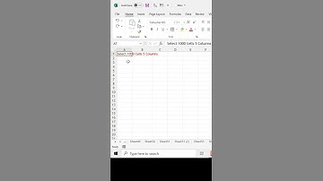 Selecting a big Range with blank cells in excel