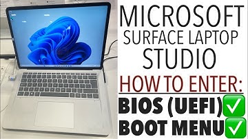 Microsoft Surface Laptop Studio - How to Enter Bios (UEFI) Settings & Change Boot Order