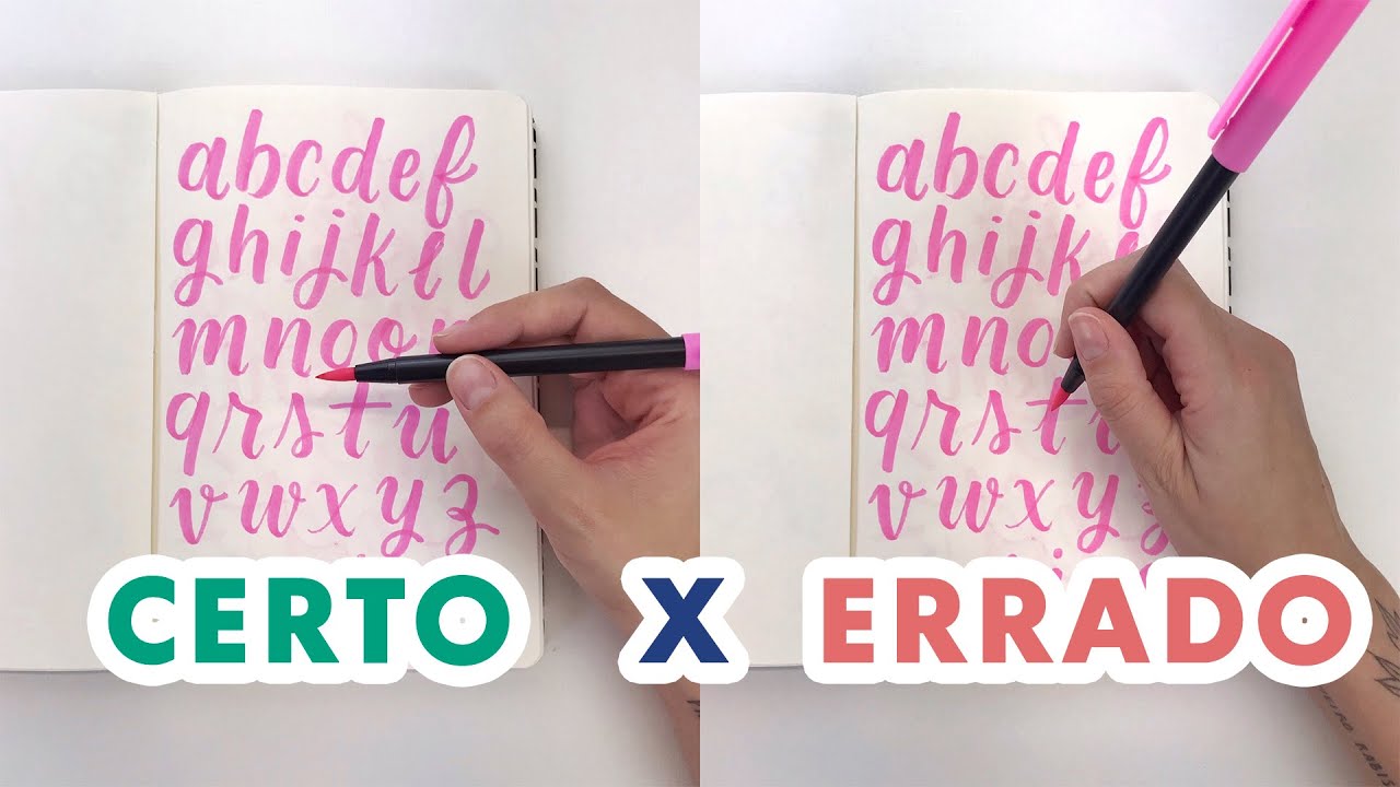 VOCÊ SABE SEGURAR A BRUSH PEN? | Marina Viabone