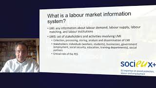 SOCIEUX  Presentation on Labour Market Information Systems, by Prof. Pedro Martins