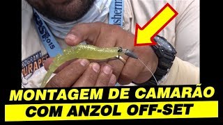 MONTAGEM DE CAMARÃO ARTIFICIAL COM ANZOL OFFSET OWNER