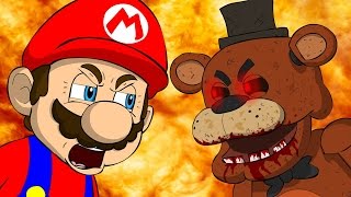 [16+][Fnaf Пародия] Mario Vs Freddy - Марио Против Фредди (Rus By Mia & Rissy)