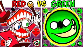 ALL RED VS GREEN CHARACTERS | FNF Character Test | Gameplay VS Playground