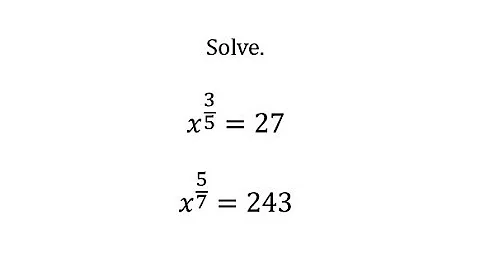 Solve Equations with Rational Exponents (One Solution)