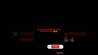 “🎓 5 Videos Every College Student Needs for SUCCESS 💪🔥”|#techvlogs #students #viral #techcareer ...|