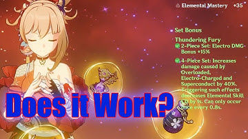 Genshin Impact - Thundering Fury Set on Yoimiya, Does it work?