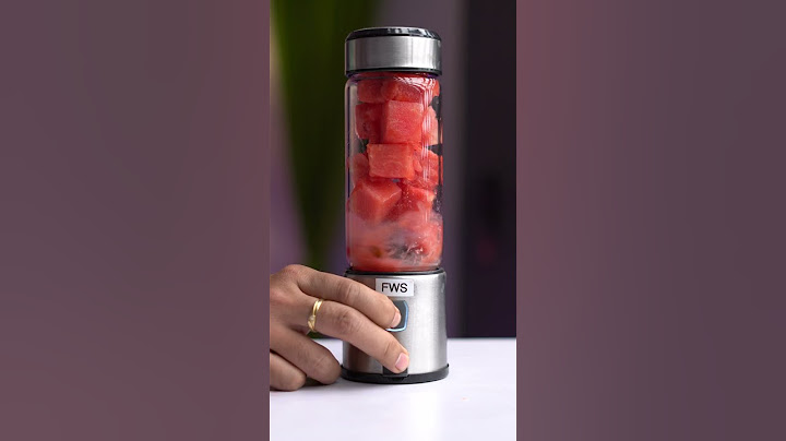 Watermelon Juice In Portable Blender !!