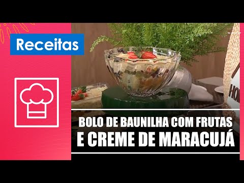Faça um delicioso bolo de baunilha com frutas e creme de maracujá com a Chef Paula Portela– 24/11/25