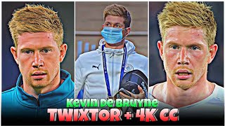 Kevin De Bruyne Twixtor - Best 4k Clips + CC High Quality For Editing 🤙💥 #part1