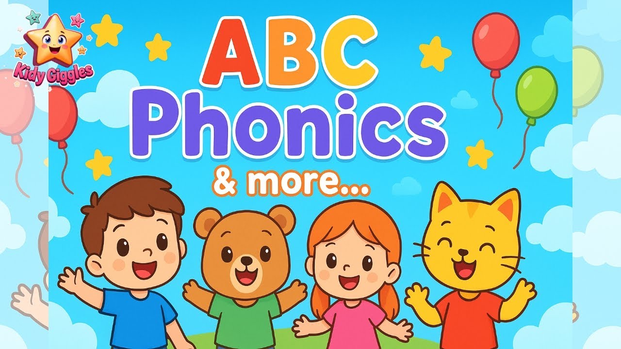 The Phonics Song : A A Apple | Colorful Nursery Rhymes in English  🍎