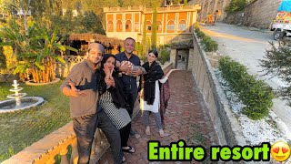 Poora resort book karliya family ke liye💰 | or surprise diya😍