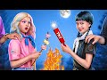Wednesday Addams and Enid Are Scouts! RICH ENID’s DAD vs BROKE WEDNESDAY’s DAD! - Part 4