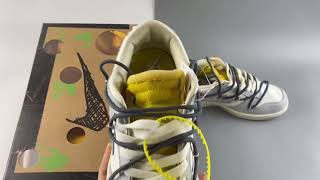 Off White x Nike Dunk Low 41 To 50 Sail Neutral Grey
