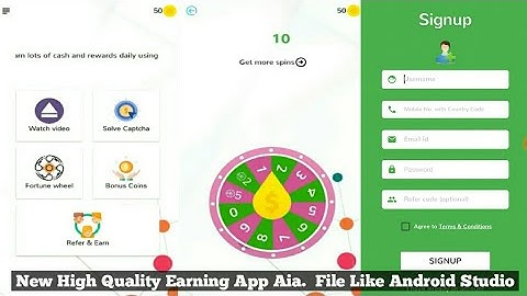 { New High Quality Earning Application Aia. File Like Android Studio } Earn Daily 1000+$ In Admob