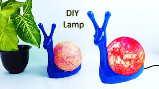 beautiful table top lamp for room decoration || घर पे बनाये सुन्दर लैंप | diy decor craft idea