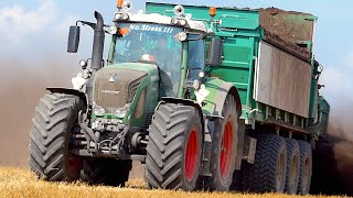 Spreading Compost - FENDT 936 + Tebbe HS320 Tridem | Masseurs V.O.F. Fourage