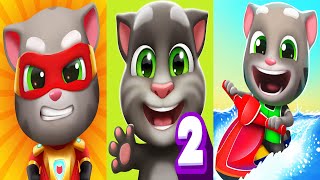 My Talking Tom2 vs Talking Tom Hero Dash vs Talking Tom Jetski2  worldwide races Ep4494 screenshot 4
