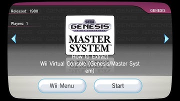How To Extract Wii Virtual Console ROMS (Genesis/Master System)