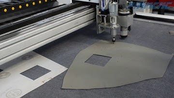 Cnc oscillating knife cutter Punch tool working