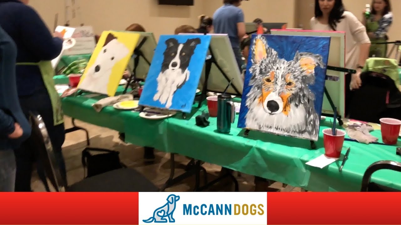 Paint Your Pet Night- Dog Portrait Painting - YouTube