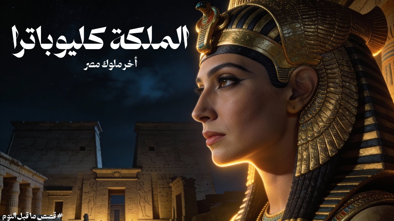 قصة كليوباترا الكاملة (القصة الحقيقية)  وثائقي تاريخي بصوت هادئ قبل النوم  آخر ملكات مصر. ​