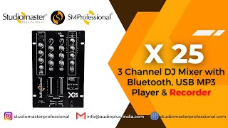 X 25 - 3 Channel #DJ Mixer with USB Media Player, #Recorder, #Bluetooth & PC #AudioInterface screenshot 5