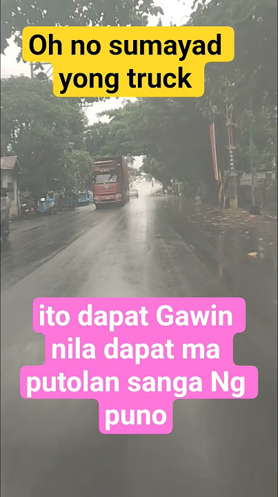 delikado Yan pag maputol yong sanga maitapon sa kasalubong yari oh no#viral video