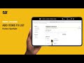 Add Items to Lists on Parts.cat.com | Feature Spotlight