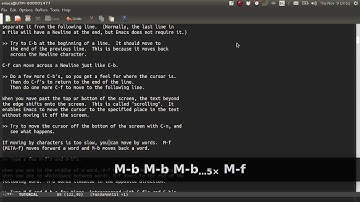 Emacs Tutorial 4 : Basic Navigation Part 2